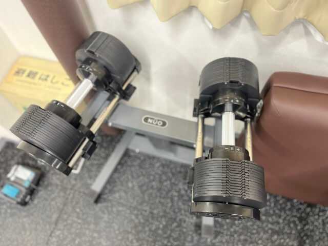 http://MIYAZAKI%20GYM豊洲3rd店の可変式ダンベル